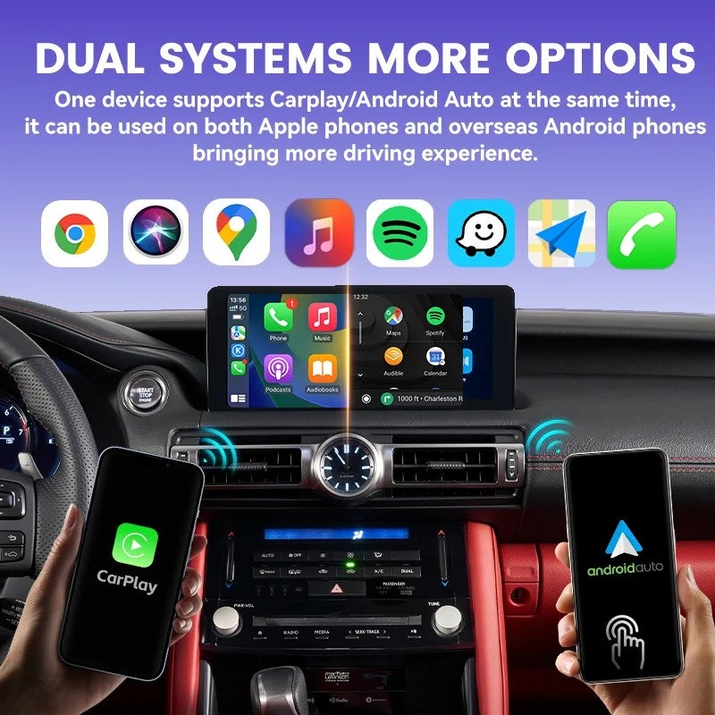 Bluejw Portable Wireless CarPlay Adapter & Android Auto Dongle - Universal Compatibility, Smart Car Play Box, Automobile Charger Supported - Image 3